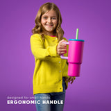 Trek Kids Tumbler with Silicone Straw Lid D0