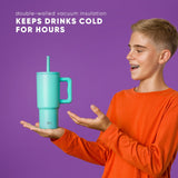 Trek Kids Tumbler with Silicone Straw Lid E5