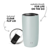 Voyager Tumbler with Clear Flip Lid & Straw K2