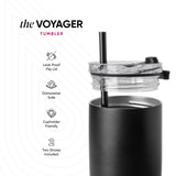 Voyager Tumbler with Clear Flip Lid & Straw K2